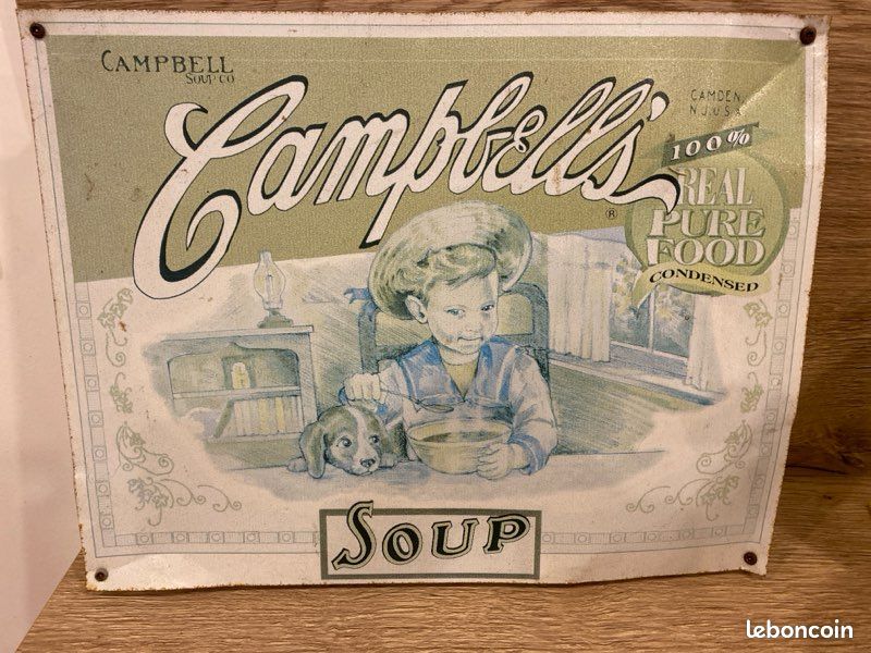 Plaque publicitaire Campbell soup (image 1)