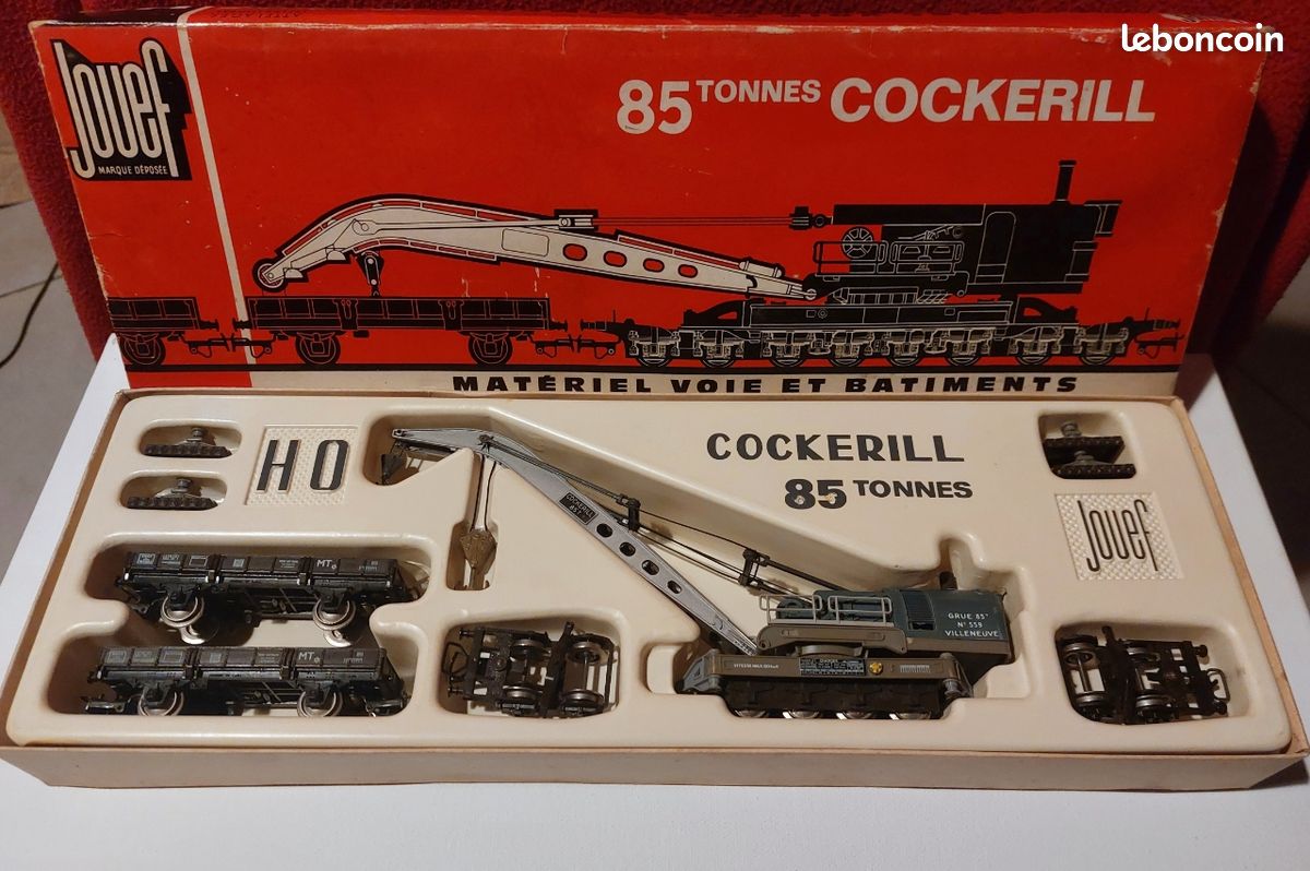 Grue Jouef Cockerill 85 T MT Villeneuve Complète - Modélisme Ferroviaire - Occasion