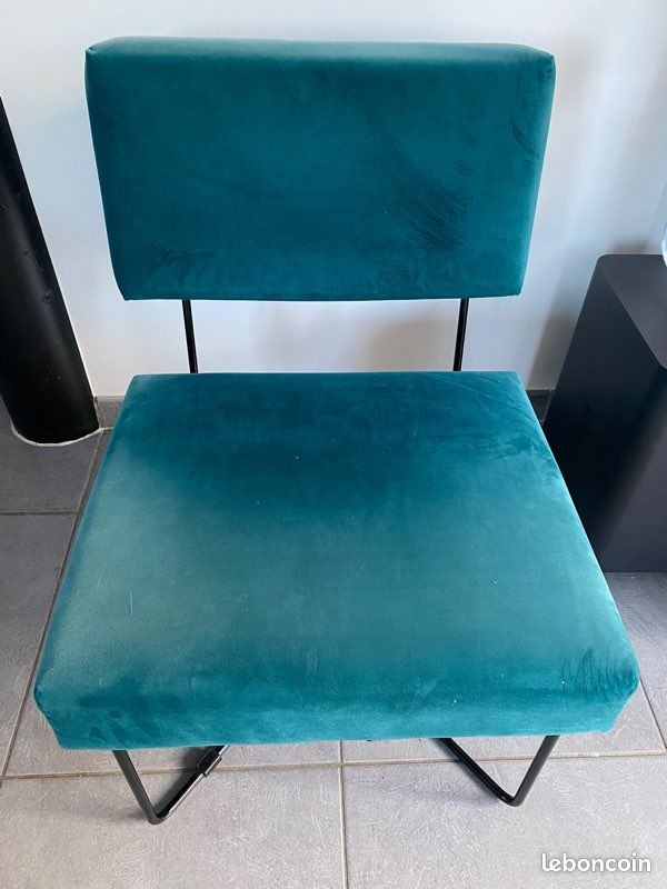 Fauteuil vert canard (image 1)