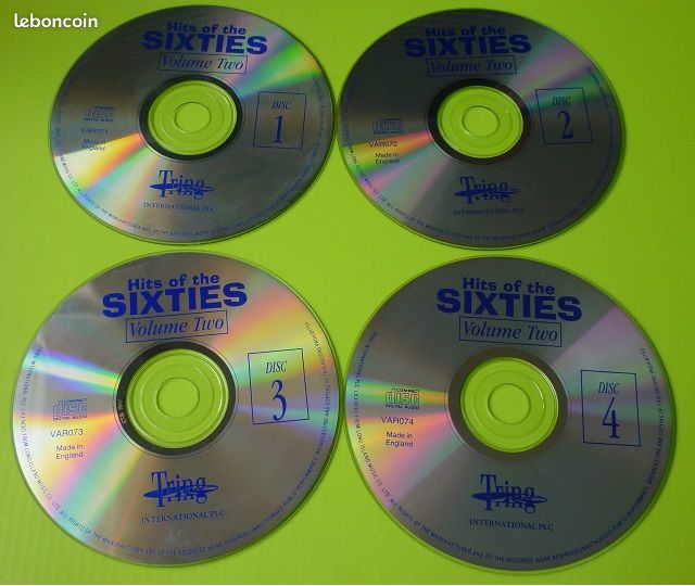 Coffret 4 CD Hits Of The SIXTIES Volume Two (c345) (image 3)