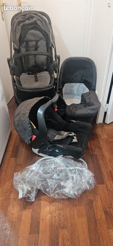 Poussette Graco trio (poussette + cosy + nacelle neuve) (image 1)