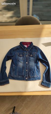 Veste En Jean Fille Limited Too Taille M - Bleu, Manches Longues, Très Bon état