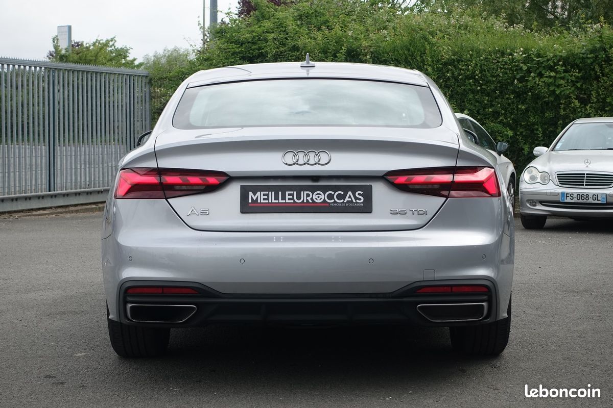 A5 Sportback 35 Tdi Mhev S-Tronic Virtual cockpit/Cuir chauffant/Caméra/Gps Europe/Carplay/Hayon électrique/1°main/Garantie 12 mois (image 4)