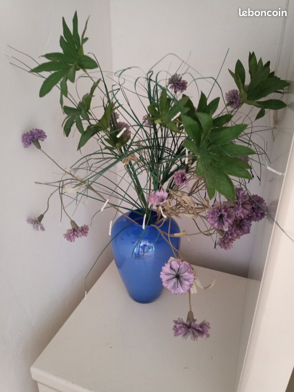 Halo - Fleurs Artificielles - Vase Carré - Plante Artificielle Pour La