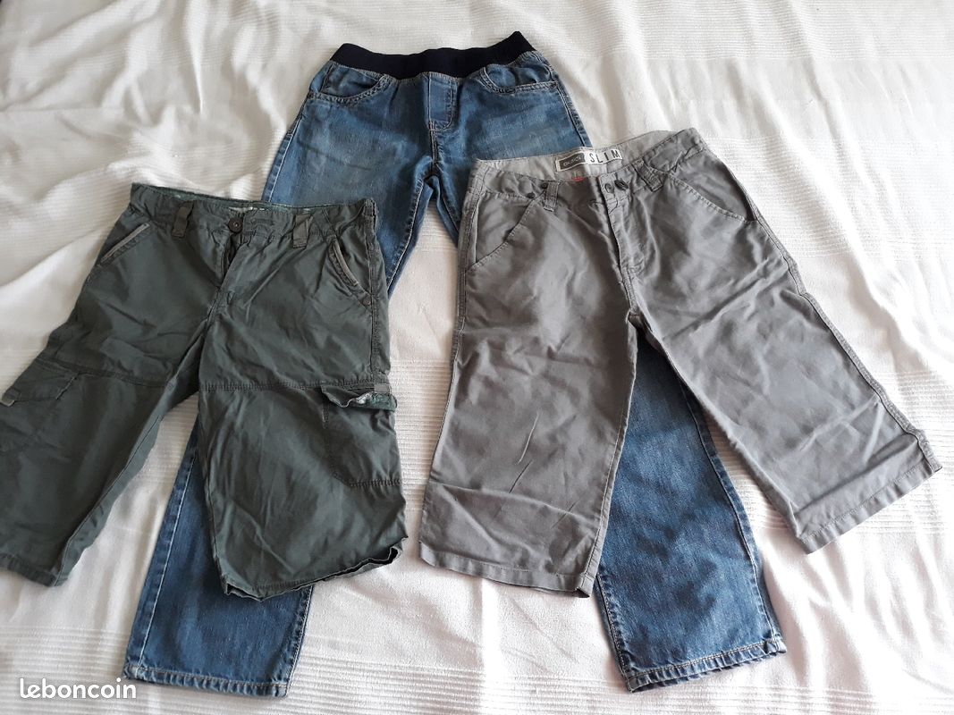 Lot de 3 jeans/bermuda, 12ans, garcon (image 1)