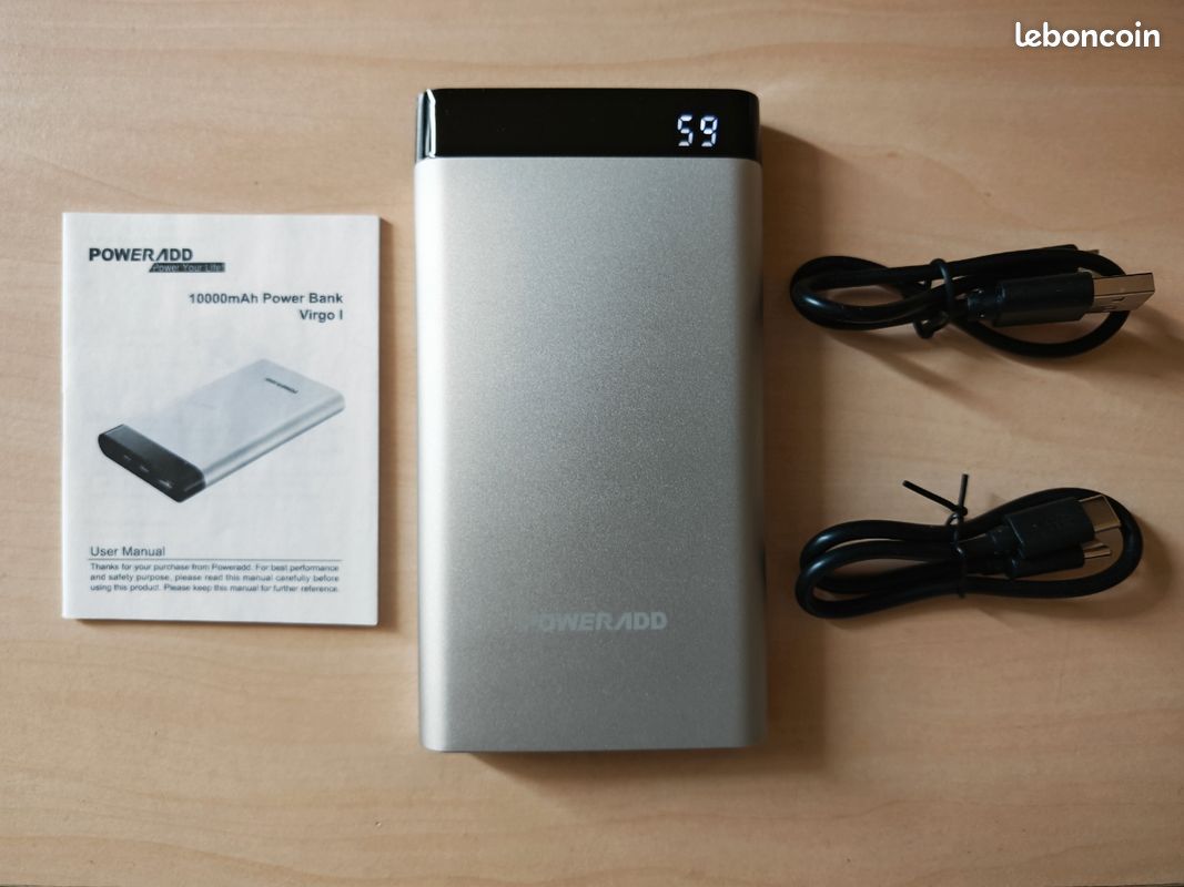 [NEUVE] Batterie Externe PowerAdd 10000mAh (image 1)