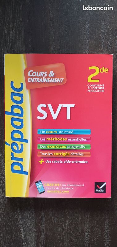Prépabac SVT - cours et entrainement - 2nde (image 1)