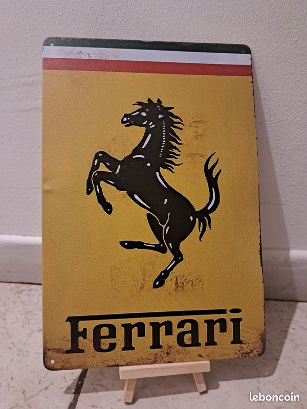 Plaque D'immatriculation Alliage Ferrari Vintage – Modèle Rétro Pour Voiture, Déco Garage, #23C18 (neuf)