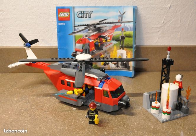 Lego City 60010 L'hélicoptère des pompiers Jeux Jouets