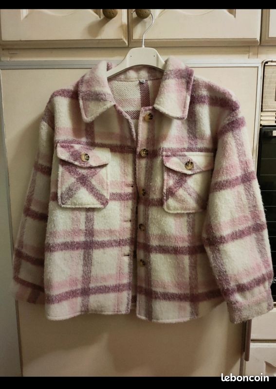 Veste chemise d'hiver à carreaux fille Vêtements