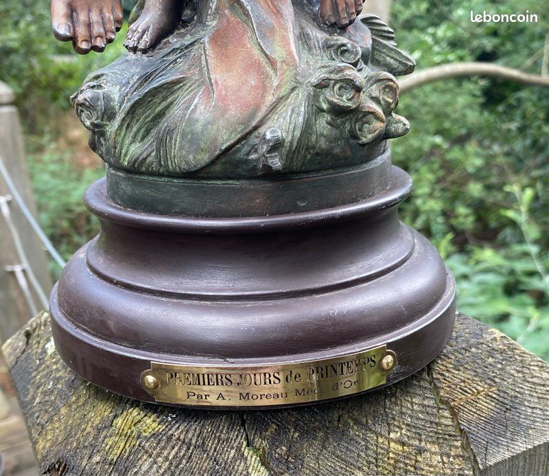 Bronze Moreau Premiers jours de Printemps (image 2)