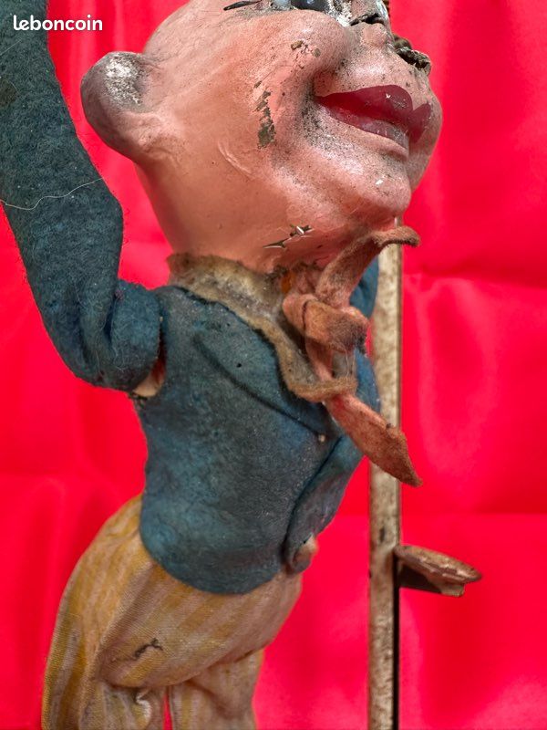 Trapéziste Clown – Jouet Ancien De Cirque, Art Forain