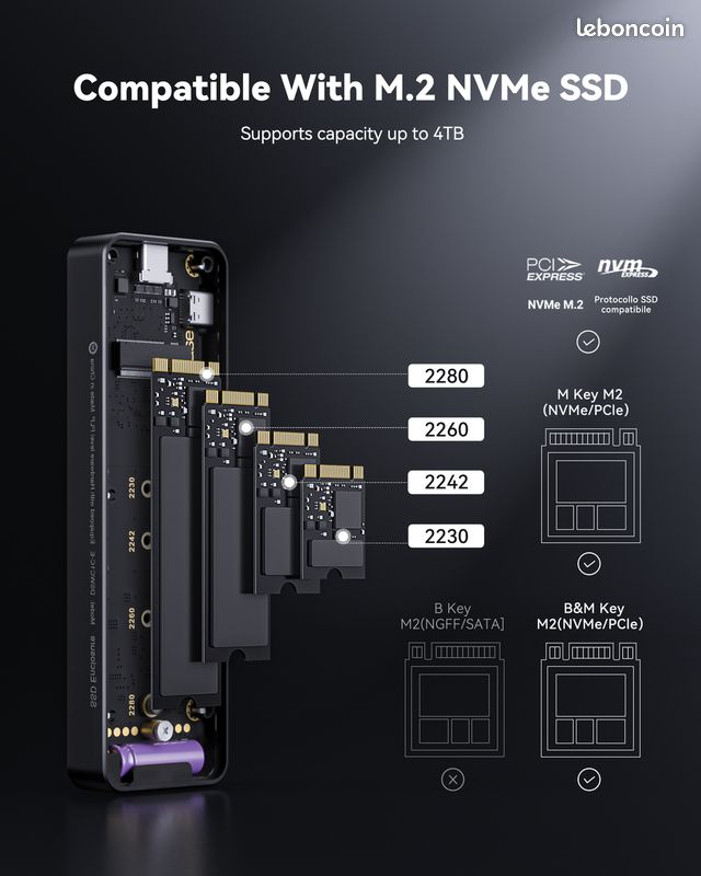 Boitier lecteur SSD externe Dockcase (image 3)
