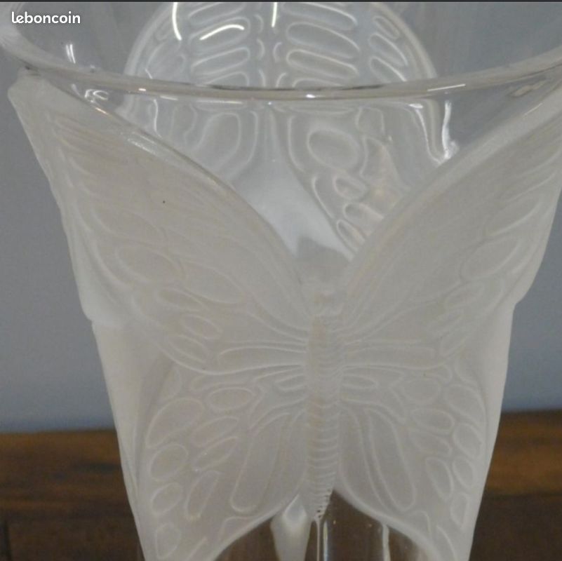 Vase au 2 papillon inspi lalique (image 4)