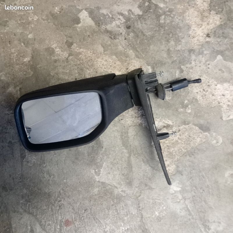 Rétroviseur Manuel Droit Noir Peugeot 106 (1996-1998) - Repiauto - Verre Convexe - Montage Porte Facile