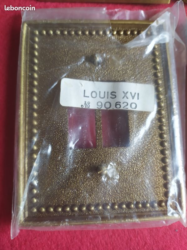 Lot de 6 plaques bronze annees 50 (image 2)