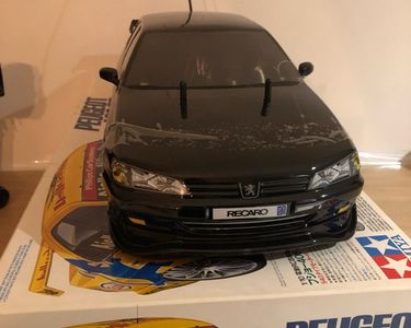 Pneus Tamiya 1/10 Peugeot 406 ST – Jaune, NEUFS Pour RC