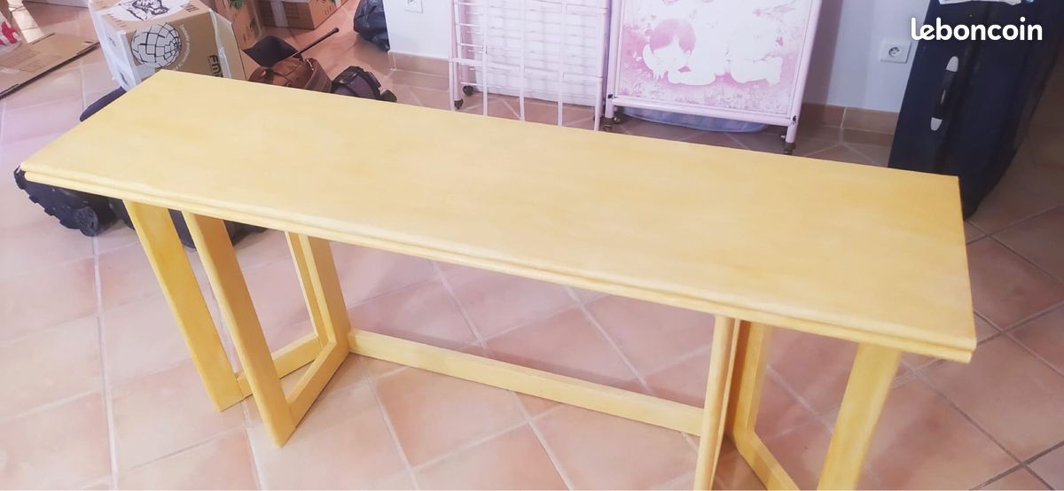 Table de salle à manger Habitat rabattable en console (image 1)