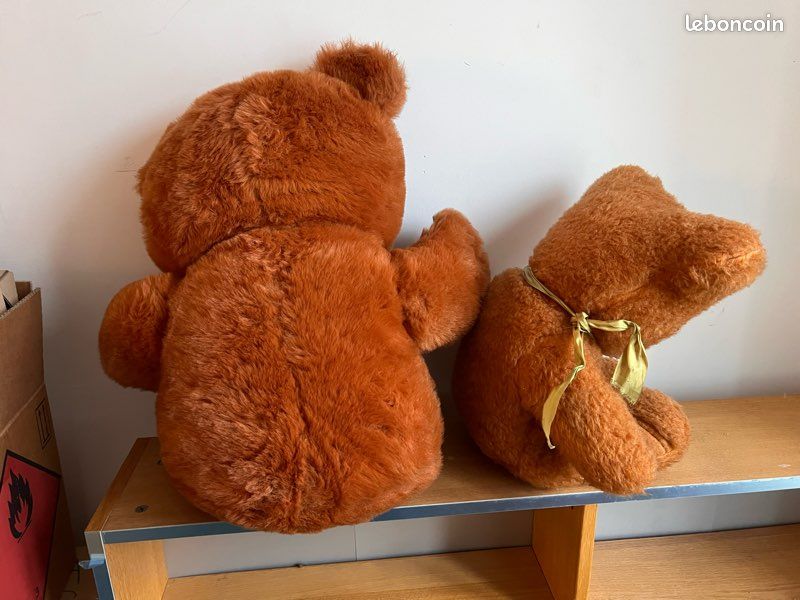 Ours En Peluche Vintage – Marron – Nounours Tout Doux – Chambre Enfant – Occasion