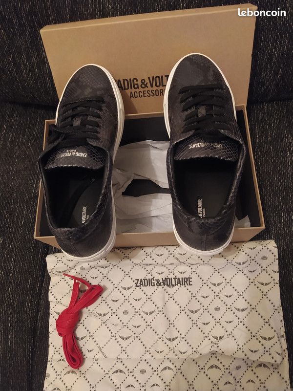 Zadig & Voltaire Baskets Cuir effet reptile Taille 45 (image 3)