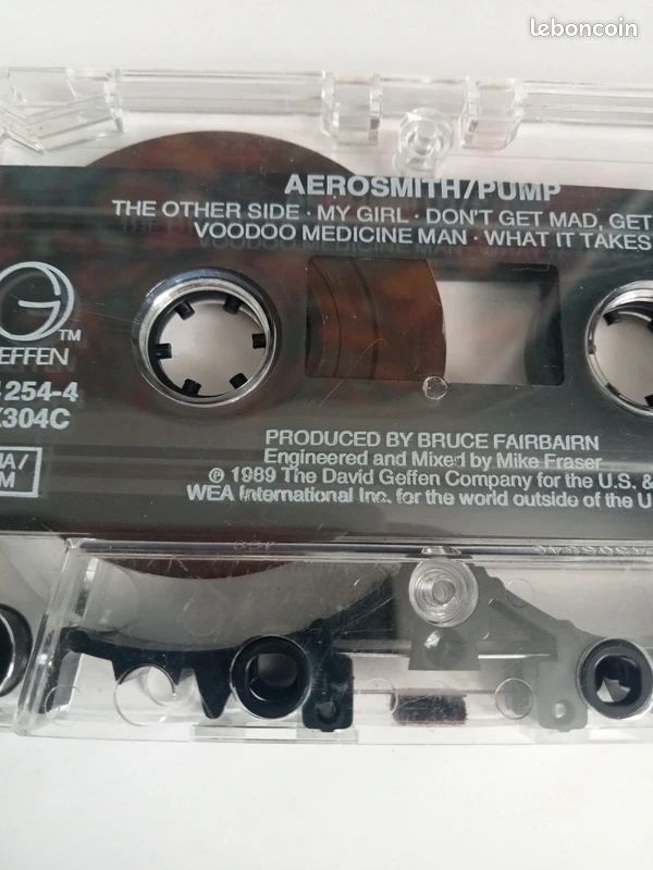 K7 - Cassette audio Aerosmith - Pump 1989 Vintage Hard Rock (image 6)