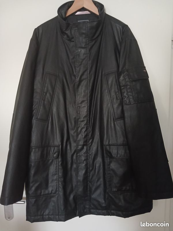 Veste longue simili cuir Eden Park, Taille XXL (image 1)