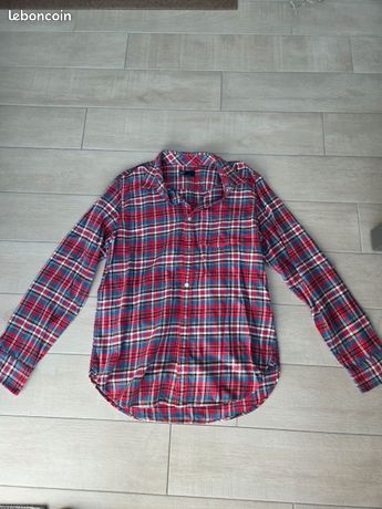 Chemise Gap à Carreaux Noir/gris/écru - Taille XS Homme - Neuf Sans étiquettes