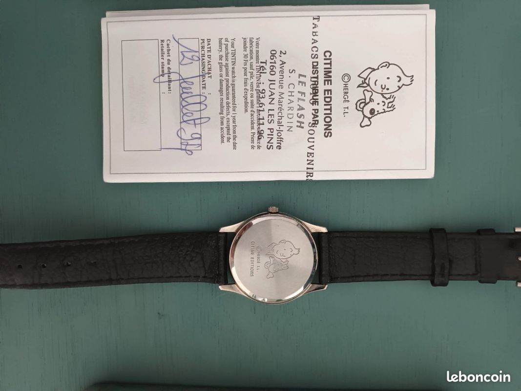 Montre Tintin HERGÉ, T.L. CITIME EDITIONS - Montre à Bracelet Pour Adolescent, Occasion