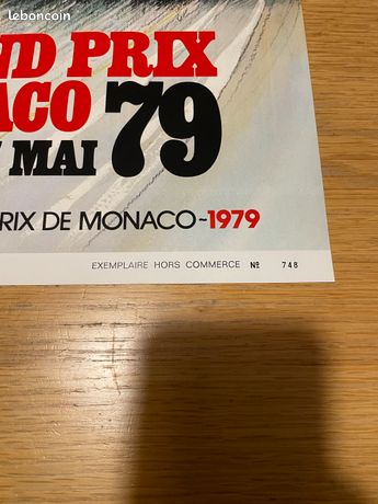 Affiche Officielle – Grand Prix F1 De Monaco 2015 (40x60cm)