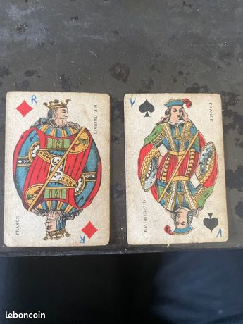Vintage Cartes a Jouer. Vitrex Grimaud & Cartes Francaises De Grand Luxe Bridge