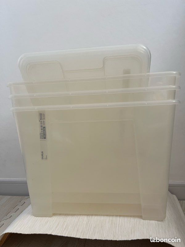 4 Boîte IKEA avec couvercle, transparent, 39×28×28 cm/22 | (image 3)