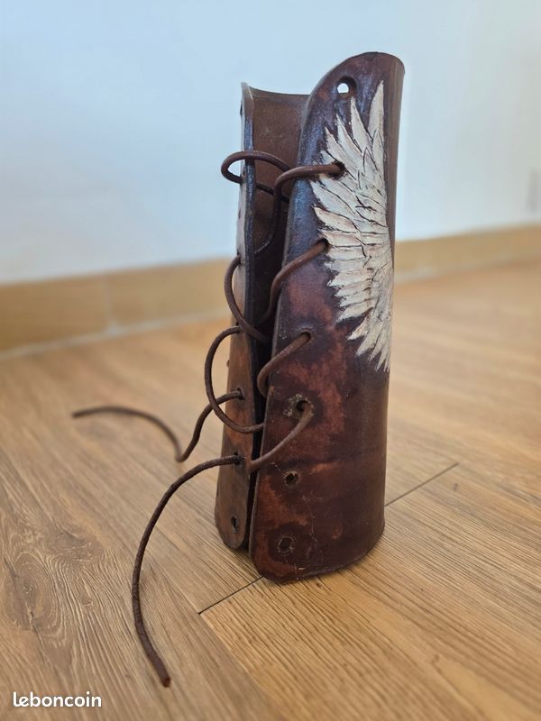Sangles Réglables Protège-bras De Tir à L'arc - Motif Traditionnel - Sangles Ajustables - Pour Chasse Et Cible Protection Avant-bras Flèches