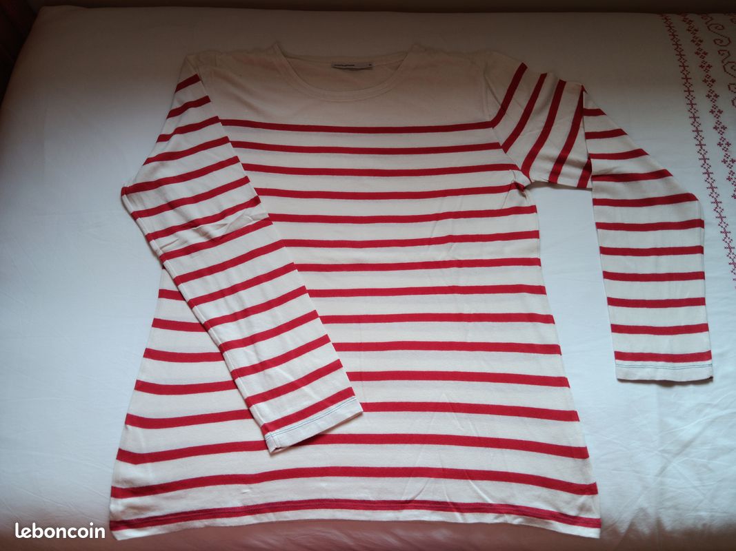 Manche Longue Mariniere Homme Monoprix Monoprix MARINIÈRE T-shirt