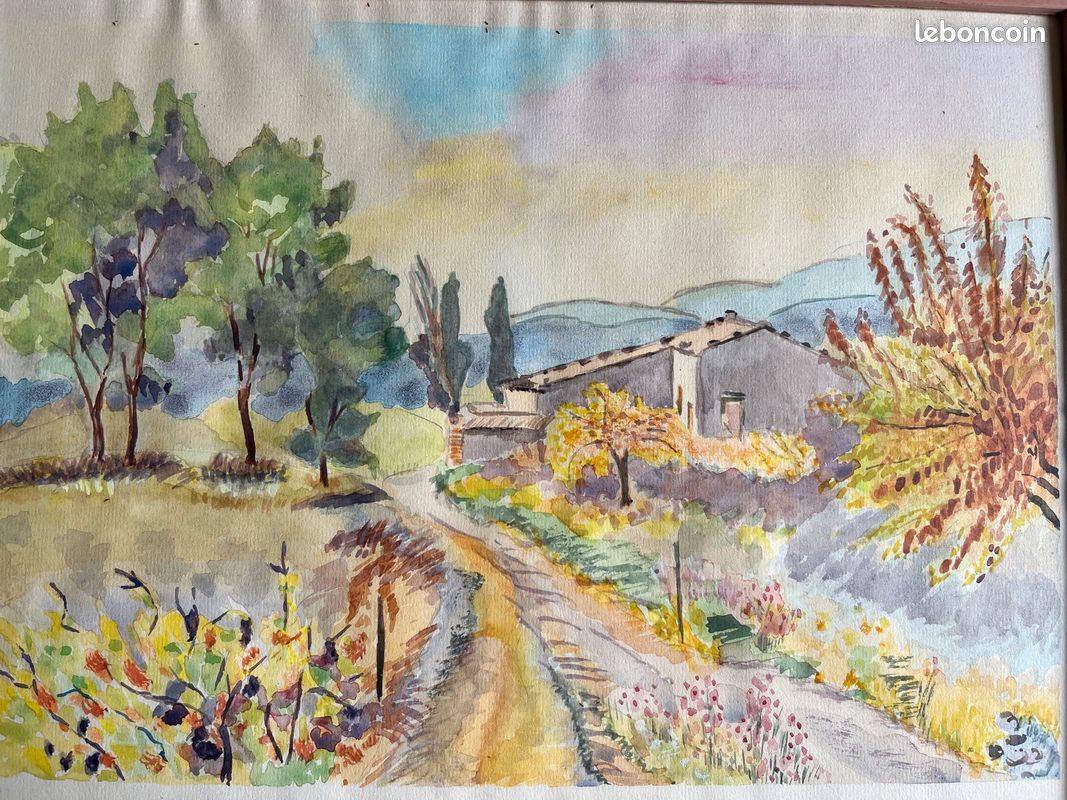 2 Petites Aquarelles « EN PROVENCE « (image 5)