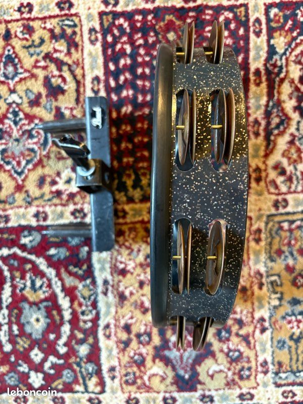Tambourin Pearl Demi Lune - Laiton + Fixation (image 3)