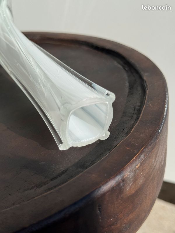 Vase soliflore blanc en verre (image 14)