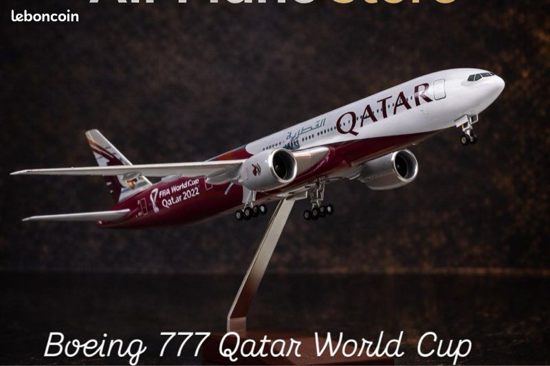 Maquette Avion Turkish Airlines Boeing 777 B777 Échelle 1/157 47cm
