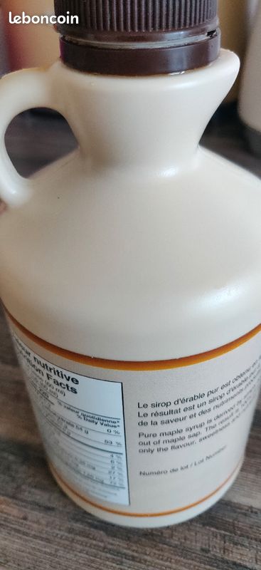 Rare bouteille collection 1 litre Sirop d'érable produit canadien vide 15 euros (image 4)