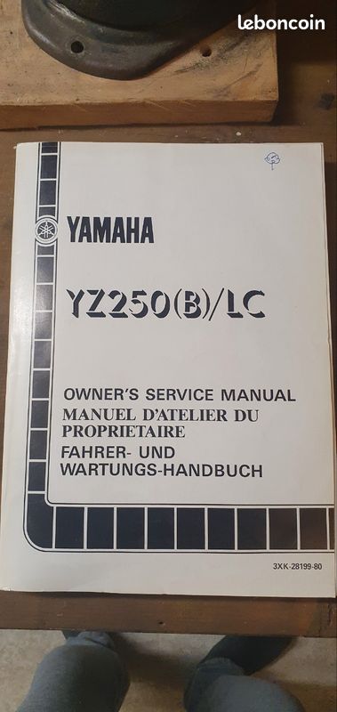 Manuel d'atelier Yamaha YZ 250 1991 (image 1)