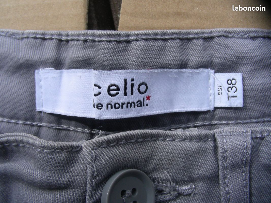 Bermuda, Celio, couleur gris, T38 (ou M) (image 2)