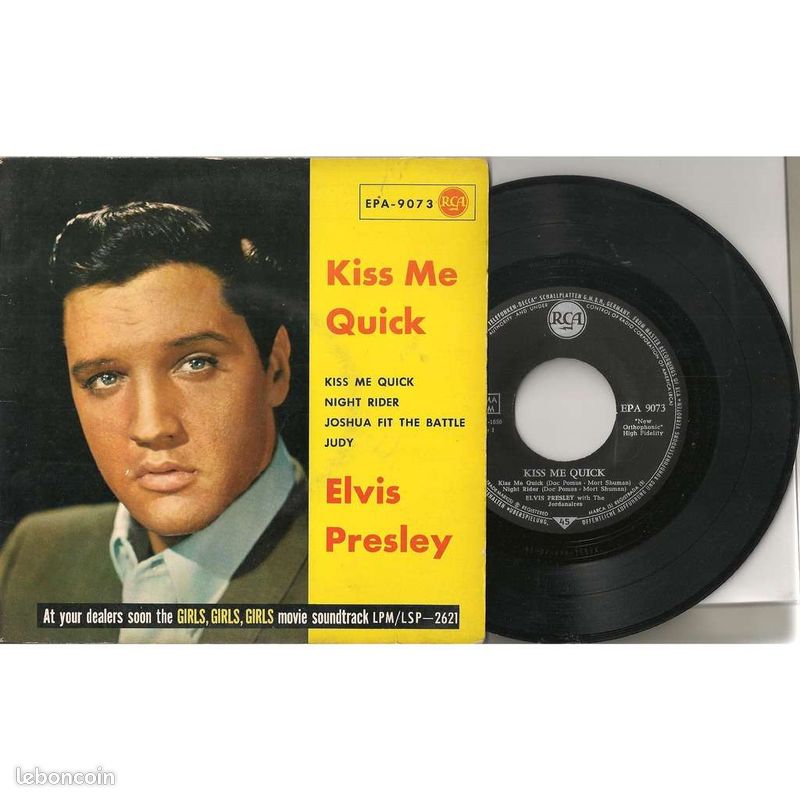 Elvis presley kiss me quick EP 4 titres allemagne 1963 RCA EPA 9073 (image 1)