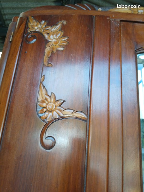 Armoire et Lit 140/190 en bois (image 7)