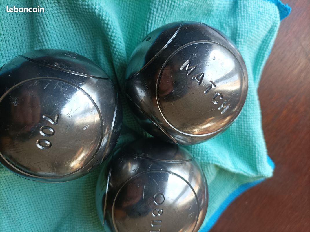 Triplette De Boules De Pétanque OBUT 2 étoiles Modèle 735 J78 - Occasion - France
