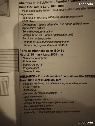 Vds porte de garage sectionnelle tbe Pasqier (image 7)
