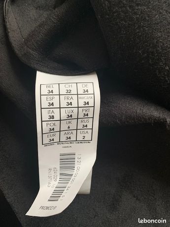 Jupe Longue En Simili Cuir Noir Taille 38 - Style Parisien, Très Bon état