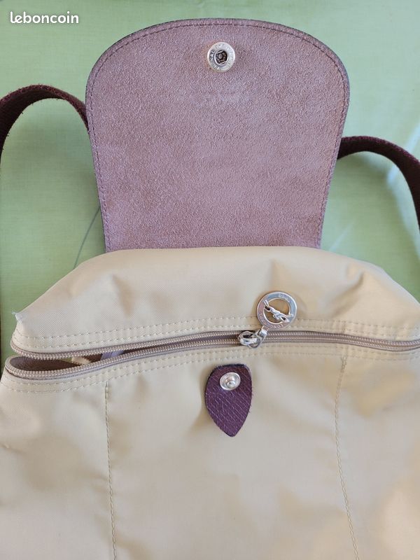 Sac à dos Longchamp – Jaune moutarde et bordeaux (image 5)