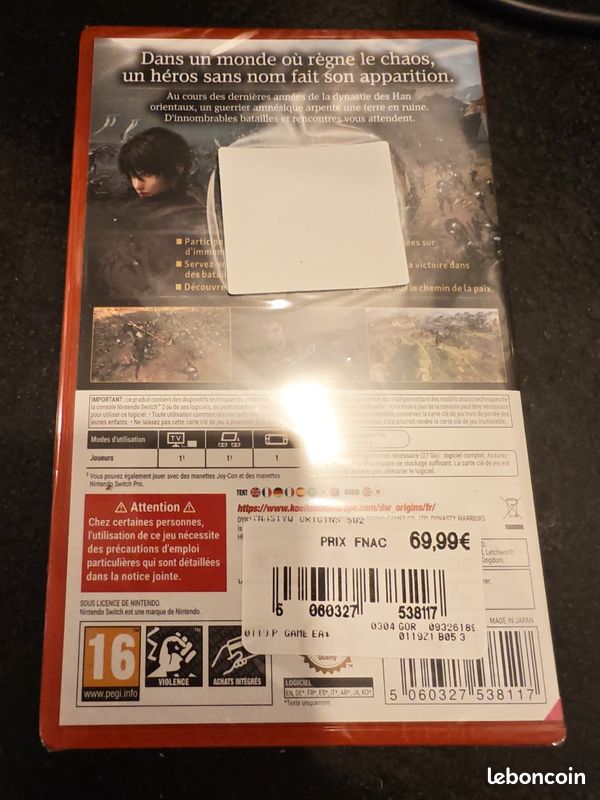 Dynasty warriors origins NEUF switch 2 (image 2)