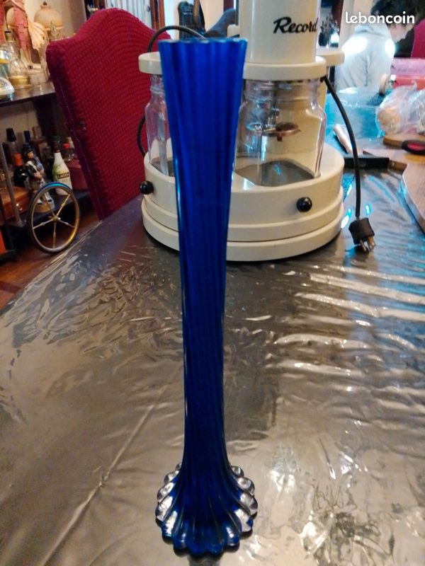 Ancien soliflore bleu violet (image 2)