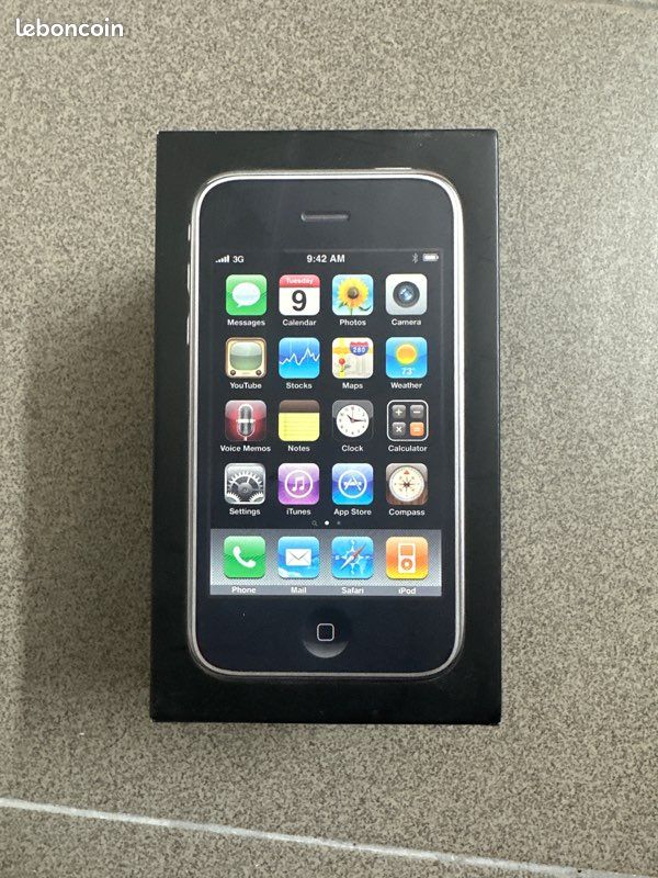 Boite TOTALEMENT vide iPhone 3GS 8GB A1303 - état moyen
