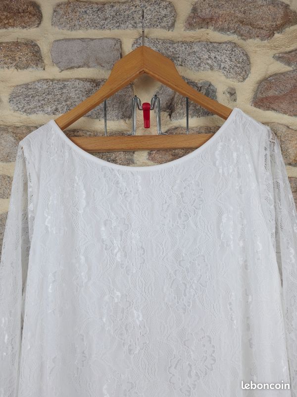 Robe en dentelle blanche Femme taille 52 marque Monsoon 💍 (image 5)